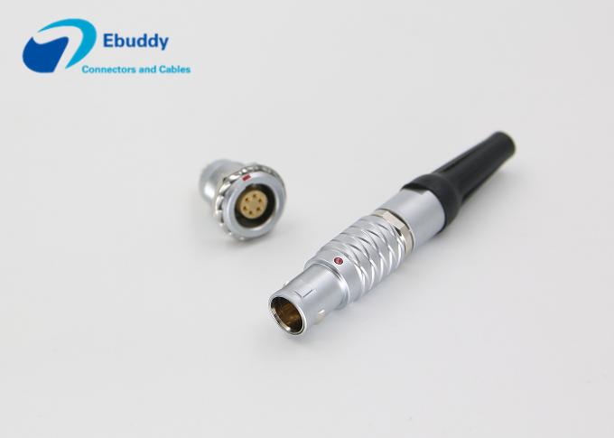 Lemo FGG 5 Pin Circular Push Pull Connectors For Surveying Instruments Cable Using