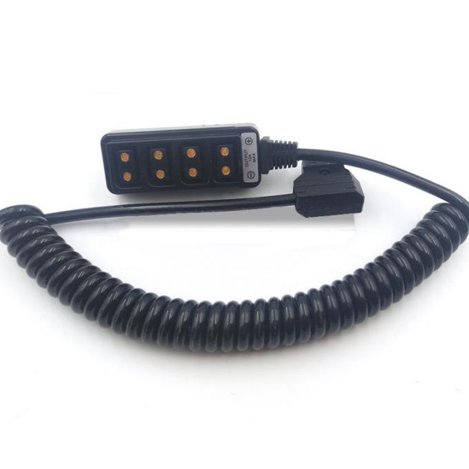 D-Tap Camera Connection Cable Ptap Powertap Male To 4* Female Spring Cable