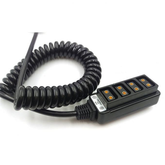 D-Tap Camera Connection Cable Ptap Powertap Male To 4* Female Spring Cable