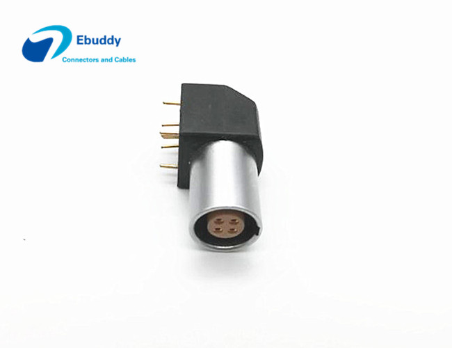 EPG 0B 304 4 Pin Printed Circuit Board Connector Lemo PCB 90 Degree Right Angle
