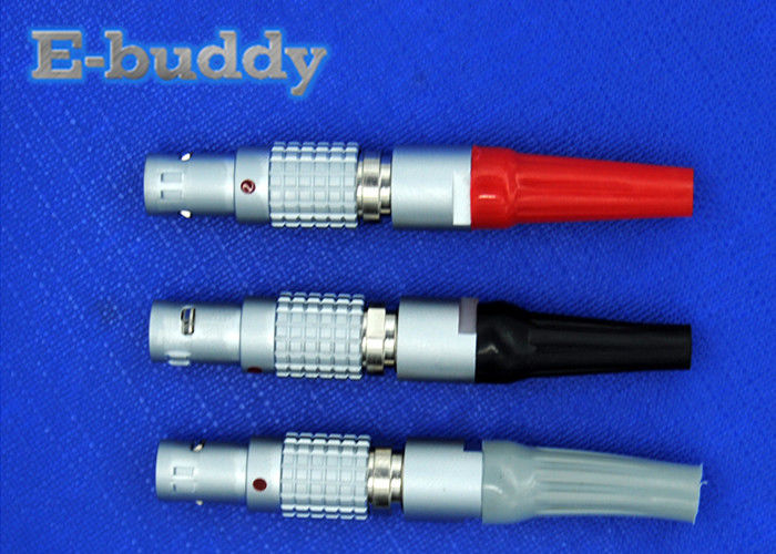 1B / 2B Lemo FGA Circular Cable Connectors , Colorful Sleeve Circular