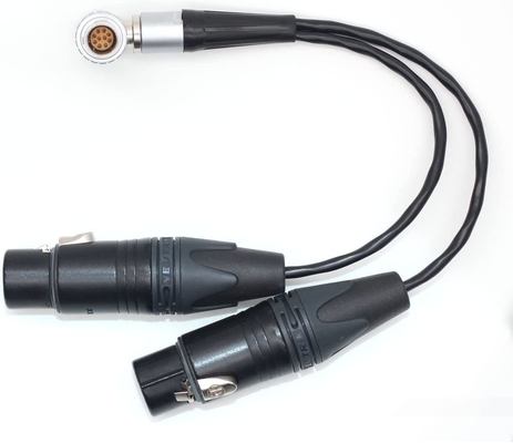 Atomos Lemo 10 Pin To XLR 3 Pin Female Connector Breakout Audio Input Cable For Shogun Monitor Recorder