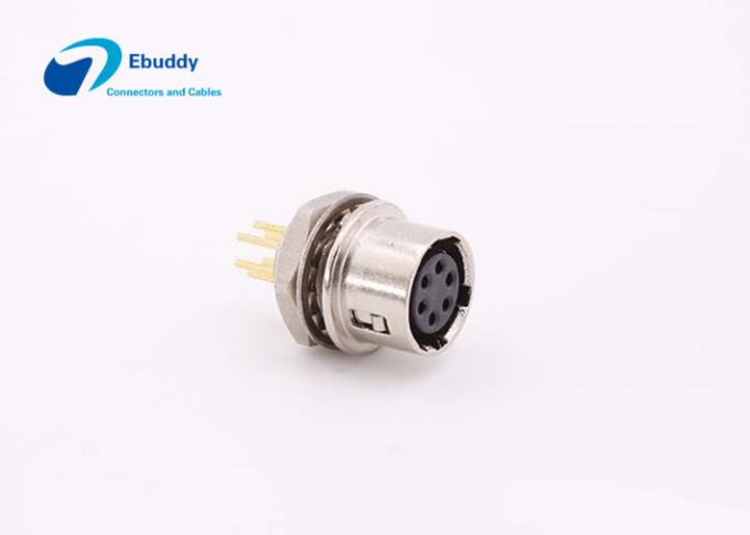 6pin Circular Connector for CCD Camera Power Supply PCB Socket