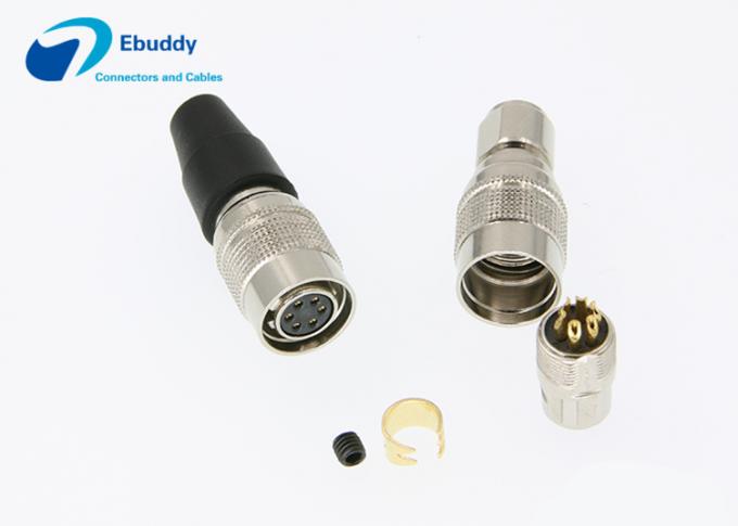 6pin Female Plug CCD Camera Power Cable Connector HR10A-7P-6S
