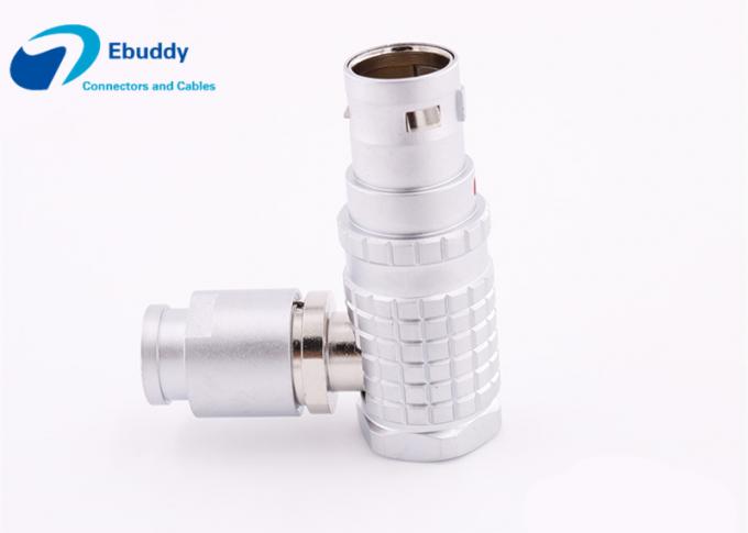 Lemo B Series 90° Male Plug Connector - 2-32Pins, FHG Elbow