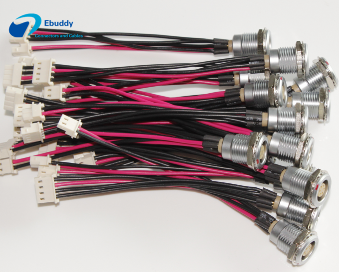 Lemo B Serials Custom Power Supply Cables EGG 0B 1B 2B 6 Pin To Molex Type