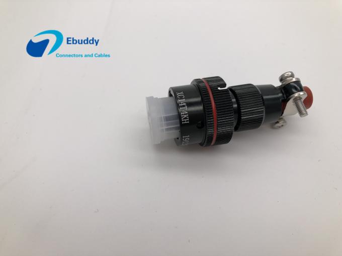 XC14T4KH Circular Cable Connectors , 4 Pin Male Micro Electrical Connectors