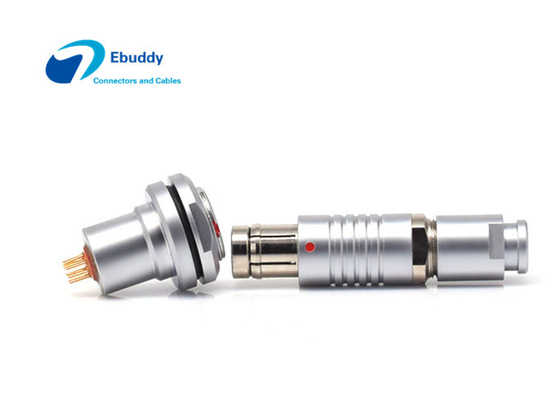 Buy Sliver Fischer PCB Socket Female DBPU DBPE 9pin Hermetic Panel Mount Receptacle online manufacture