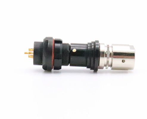 Buy Fischer SS 102 9pin Military Connector With Black Color Chormed online manufacture