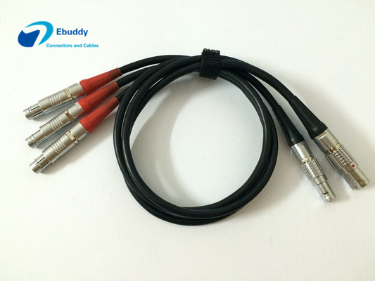 Buy Custom Cable Assembly Service 3 Pin Fischer To 0B 2 Pin Lemo For Bartech / Teradek online manufacture