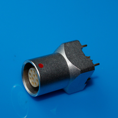 Buy Lemo Right Angle Receptacle EZG 0B 1B 2B Female Print PCB Connector For Rear Panel Mounting online manufacture