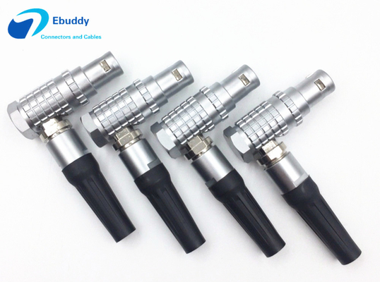 Buy LEMO Metal Circular Connector FHG 1B 2 3 4 5 6 7 8 10 14 16 Pin Right Angle Connector Male online manufacture