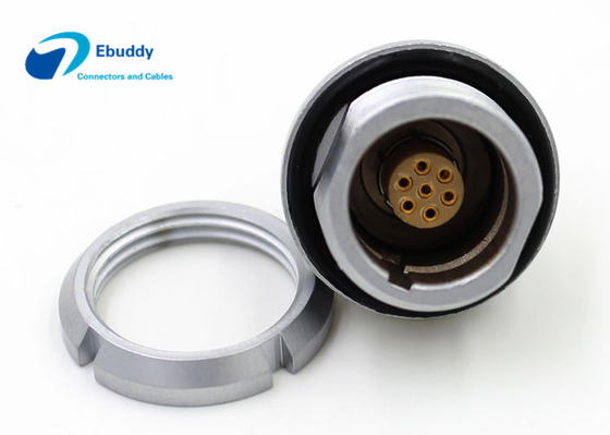 Buy Assembled inside receptacle Lemo K Series EEG 7 pin rear panle install socket online manufacture