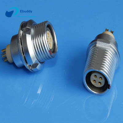 Buy Lemo EEG female 0B 1B 2B 4pin panel outside assembly socket with fixed nut online manufacture
