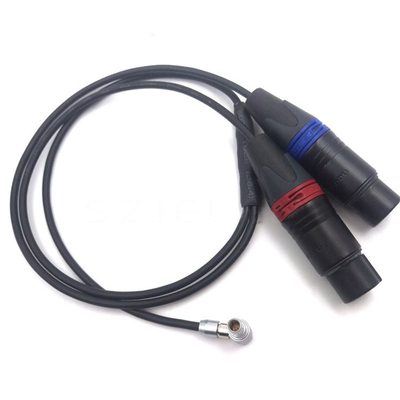 Buy Arri Alexa Mini Audio Cable Lemo Right Angle 00B 5pin To Female 2* XLR 3 Pin Cable online manufacture