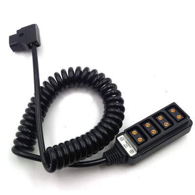 Buy D-Tap Camera Connection Cable Ptap Powertap Male To 4* Female Spring Cable online manufacture