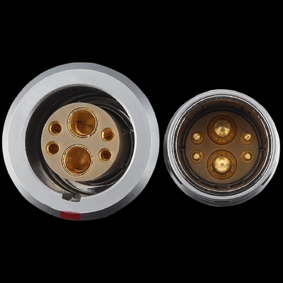 Buy M18 double coaxial 4-signal connector Mixed connector FGG EGG 3B 4+2 plug and socket online manufacture