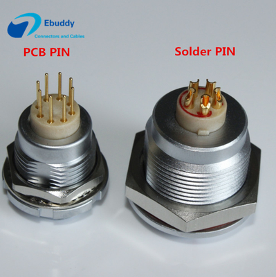 Buy 50 IP Rating Lemo B Series Connectors ECG 2-32 Pin Female Socket With PCB / Solder Pin online manufacture