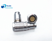 90 Degree Right Angle Lemo Cable Connector FHG 26 Pin Male Plug Brass Configuration