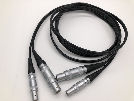 Buy Double Lemo 0S To Lemo 01 Custom Cable Assembly 6ft Length For Ultrasonic Probe online manufacture