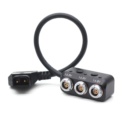 Buy D Tap Male Connector Camera Power Cable P Tap To Fischer 3 Pin Female Adaptor For Alexa online manufacture