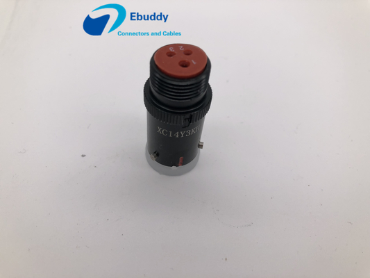 Buy Male Circular Metal Connectors , 3 Pin Right Angle Circular Connector XC14Y3KH online manufacture
