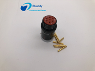 PPS Insulator Right Angle Circular Connector , 7 Pin Circular Connector XC18Y7KH