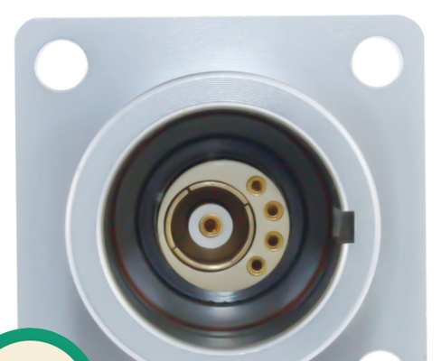 Buy Brass Chrome 2K 4pin Lemo Mixed Connector Video Coaxial Female online manufacture