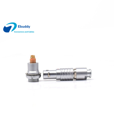 Vacuumtight Back Panel PCB Female Socket Lemo Push Pull Connectors HEG Receptacle