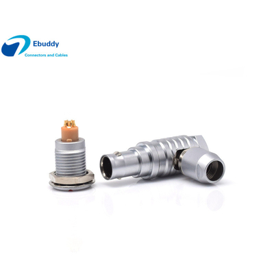 Buy 4pin Lemo Cable Connector Elbow Male Push Pull Circular Connector online manufacture