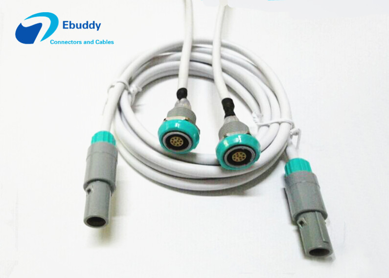Custom Ten cores LEMO Medical Extension Cable for hospital machine