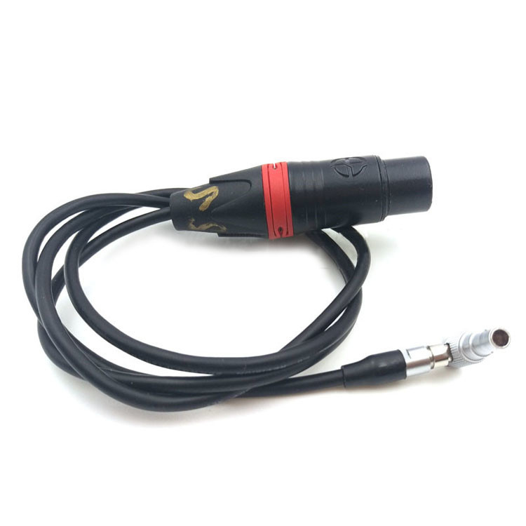 Lemo Right Angle 00B Camera Connection Cable 5 Pin To Female XLR 3 Pin Cable