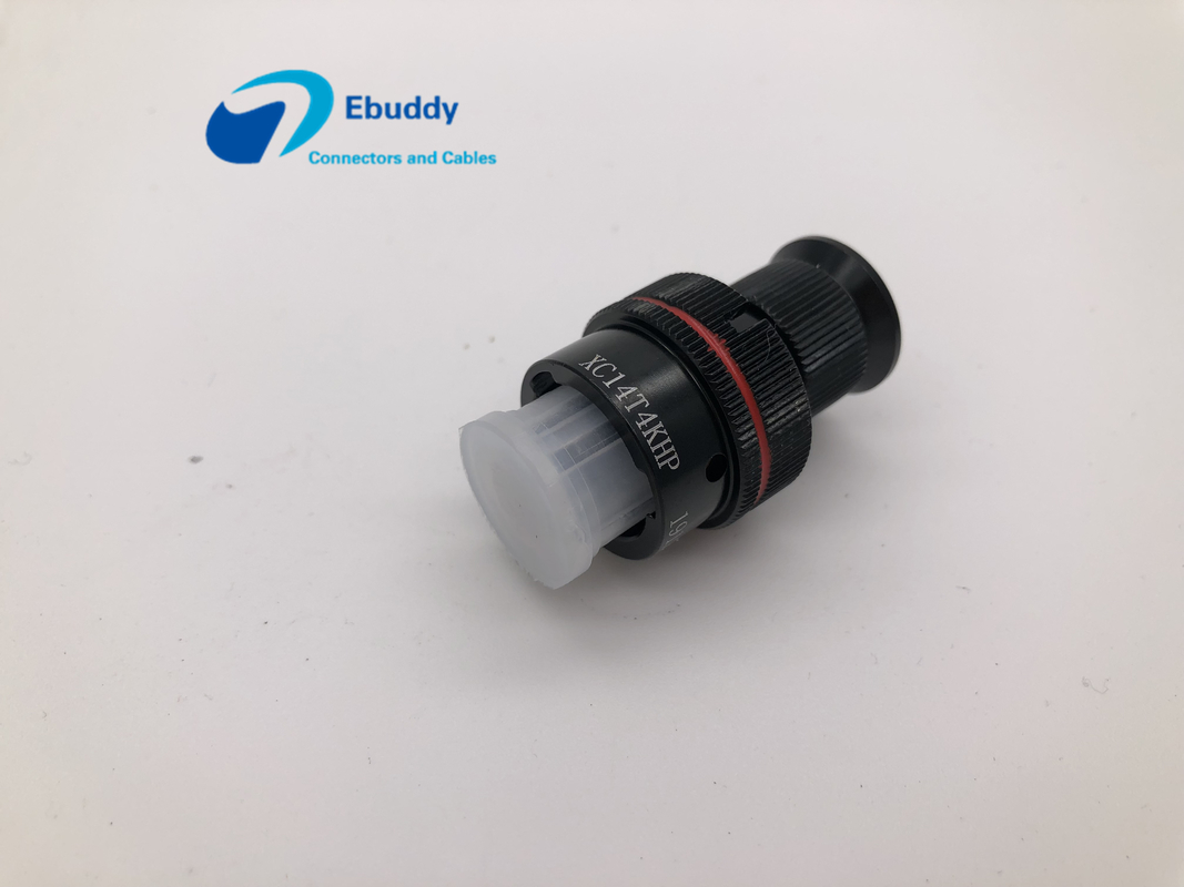 4 Pin Ciruclar Aviation Connector , Data Cable Connector XY14T4KHP For Aerospace