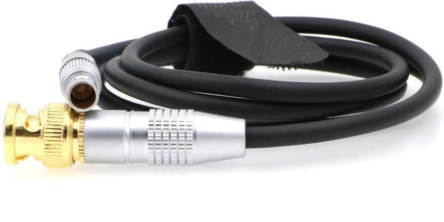 SZJELEN 3.5mm TRS Jack To BNC Timecode Cable For ARRI Amira, Canon C300/C500, 50cm