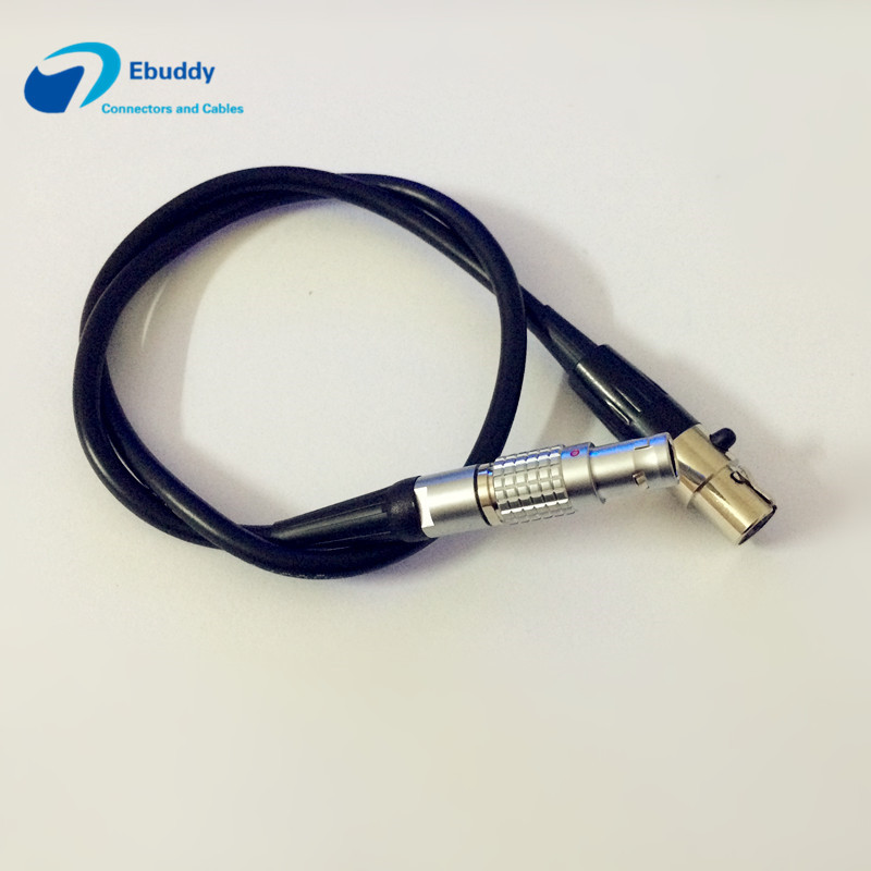 Lemo 2 Pin Male To Mini XLR Female 4 Pin Camera Connection Cable For TV
