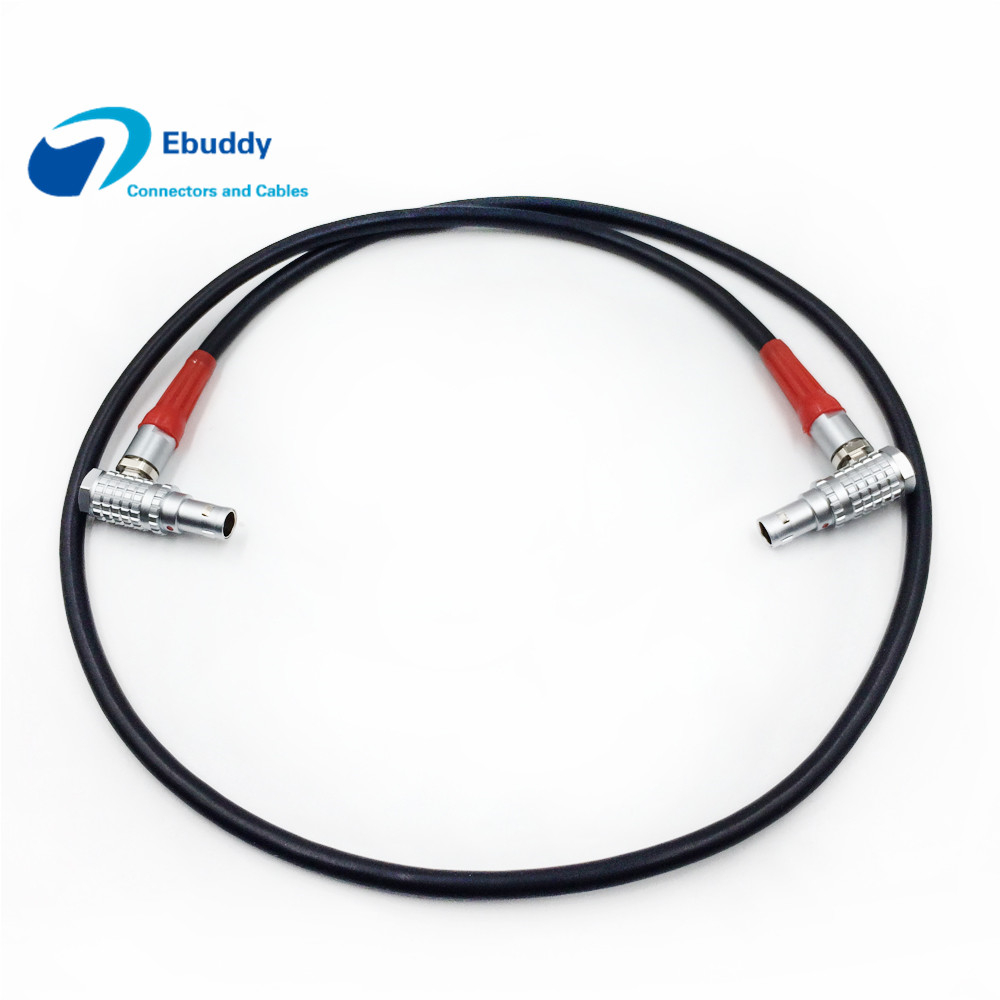 Camera Lens Cable LEMO Angled Connector FHG 0B 4 pin Plug to FHG 0B