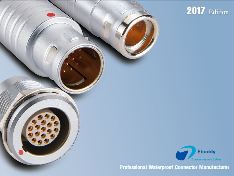 Lemo B series circular connectors EGG 2B 19pin fix receptacle EGG.2B