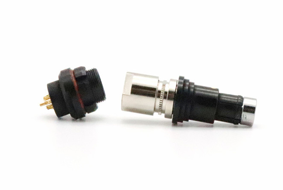Fischer SS 102 9pin Military Connector With Black Color Chormed