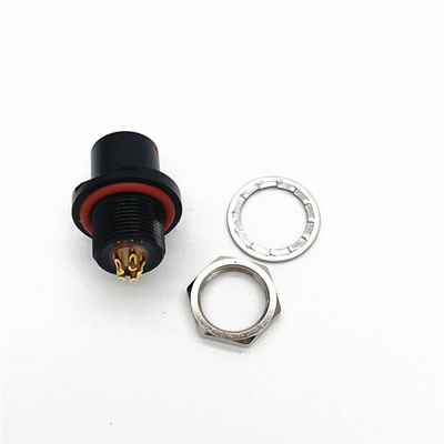 Hermetic Fischer Cable Connector Female With Solder Termination Type