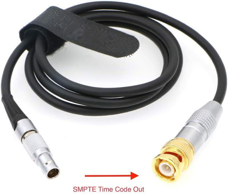Lemo 5 Pin Male To BNC SMPTE Time Code Out Cable For ARRI Mini Sound Devices