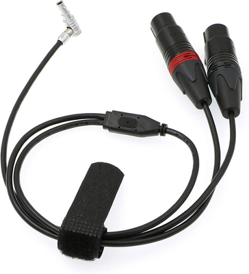 Lemo 5 Pin Male to Two XLR 3 Pin Female Camera Audio Cable for Z CAM E2