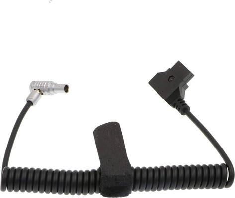 Anton D-TAP To Lemo 2 Pin Male Camera Power Cable Right Angle 2 Pin Coiled​ For Teradek ARRI