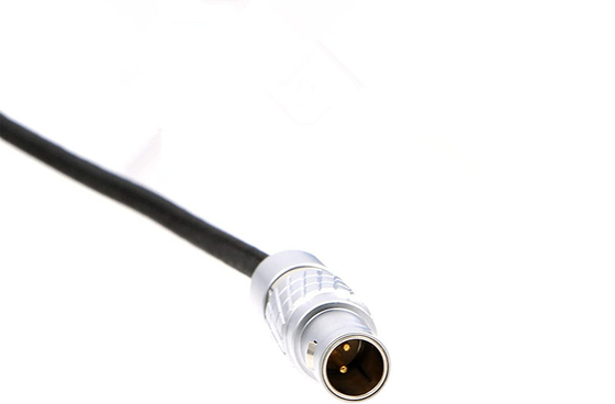 Lemo 2 Pin Male to 2 Pin Male Right Angle Teradek Bond ARRI Alexa Camera Power Cable