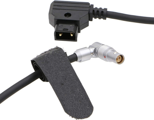 Lemo Rotatable Right Angle 2 Pin Female To D-Tap L Type Camera Power Cable For RED Komodo