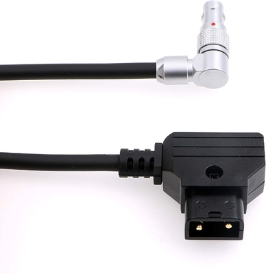 Zacuto Kameleon EVF Camera Power Cable Rotatable Lemo Right Angle 4 Pin Male To Reverse D-Tap