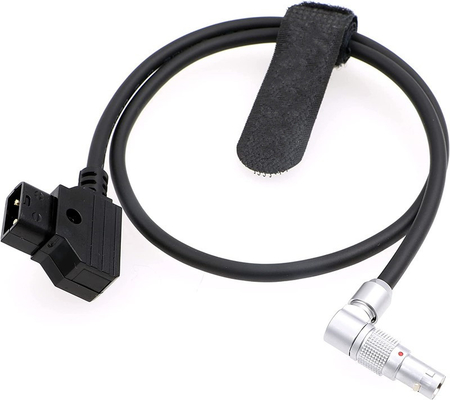 Zacuto Kameleon EVF Camera Power Cable Rotatable Lemo Right Angle 4 Pin Male To Reverse D-Tap