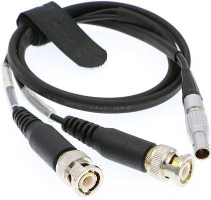 IP50 1M BNC To 5 Pin Lemo Timecode Cable For Sound Devices XL LB2