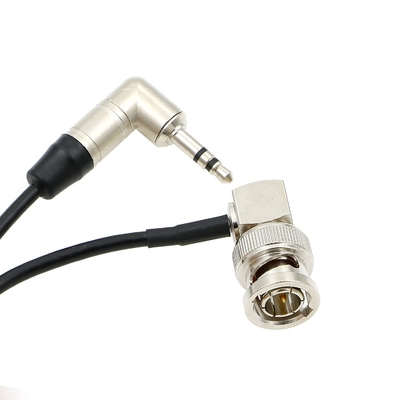 Tentacle Right Angle 3.5mm TRS To Straight Audio BNC Timecode Cable HIFI Assembly