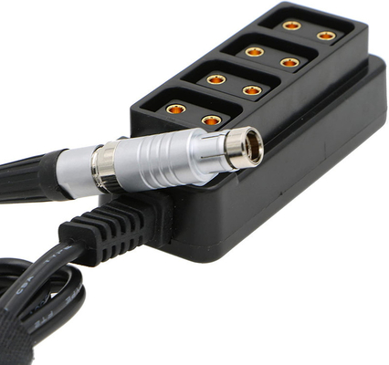 Fischer Male 3 Pin RS To 4 Port D Tap Female HUB Adapter Splitter Cable For ARRI Cameras