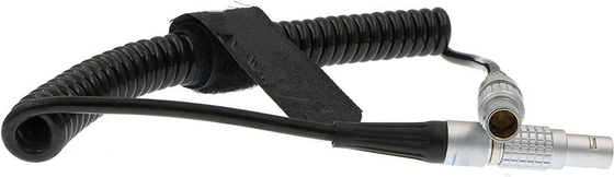 Lemo 5 Pin Timecode Coiled Camera Connection Cable For Sound Devices ZAXCOM DENECKE XL-LL